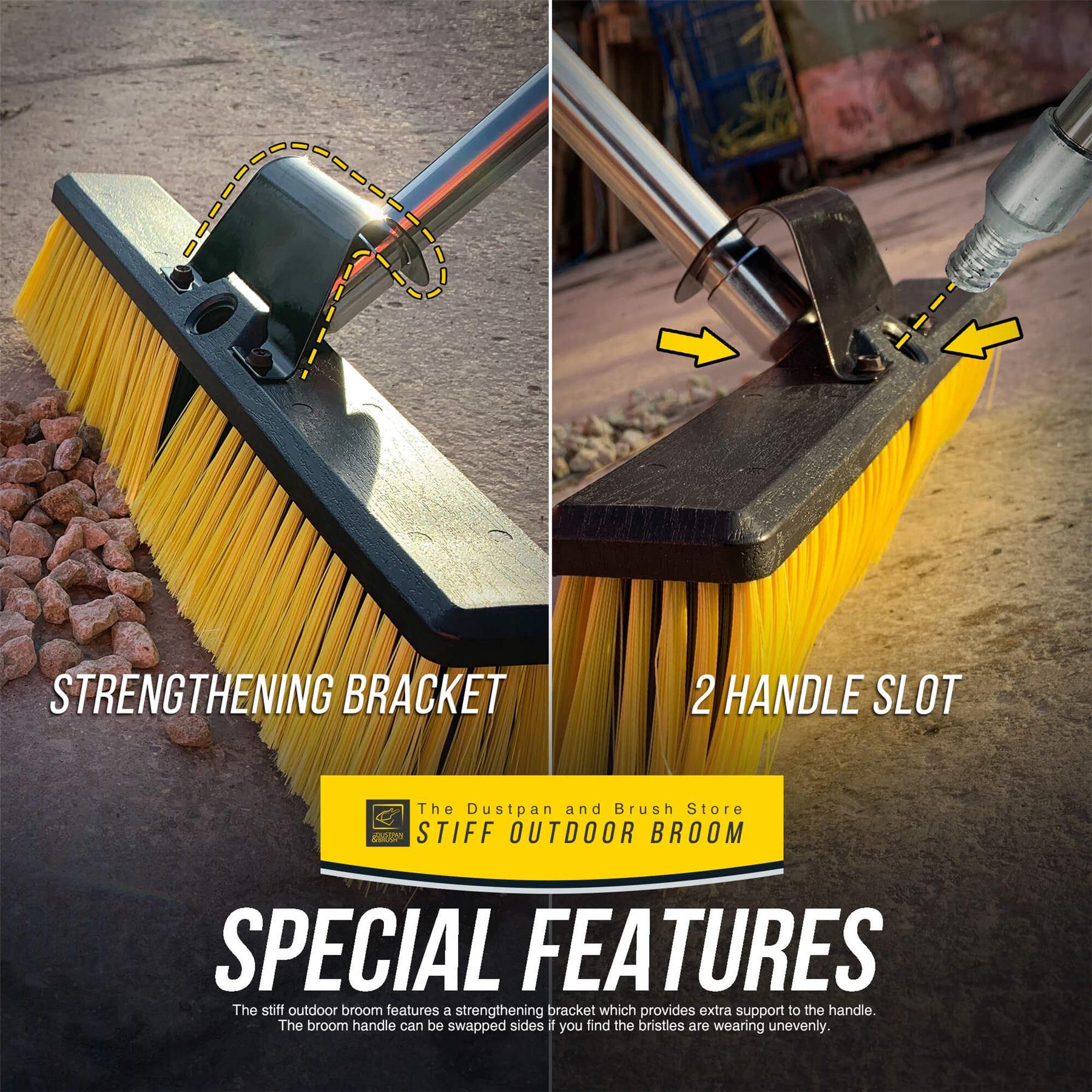 18" Yard Broom with Multi Section Handle